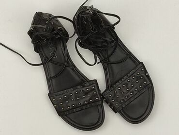 legginsy damskie grubsze: Sandals for women, 39, condition - Good