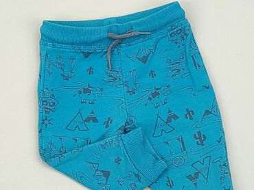 błękitne legginsy: Спортивні штани, 3-6 міс., стан - Хороший
