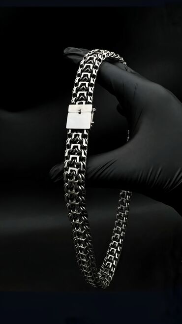 серебро с: Цепь "Император" Серебро 925 проба Вес 150 Грамм Длина 62 см Ручная