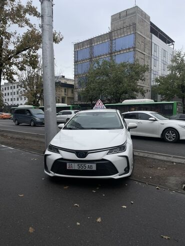 авто матарист: Toyota Corolla 2019 (седан, белый цвет) с установленным учебным