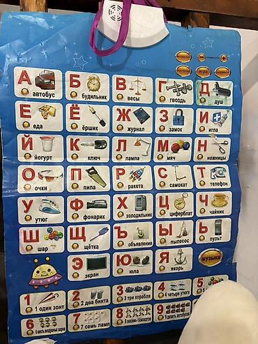 Говорящий плакат-алфавит для детей. Работает в нескольких режимах