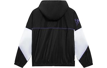 badfive: Ветровка Li-Ning BadFive Logo Loose Fit Jacket “Black White” - Цвет — 1