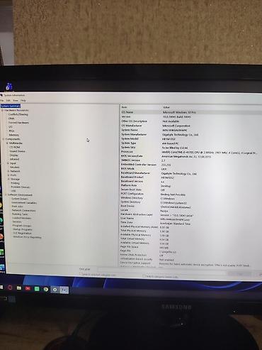 Elektronika: Monitor Samsung 23 düyümluk - 60 hz CPU: Intel Core i5-4570S — 2.90 — 3