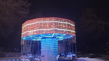 Детские аттракционы: Аттракционы для парка/набережной/сквера - Семейный веломобиль с — 5