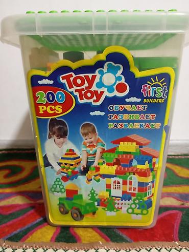 майнкрафт киндер: Конструктор Toy Toy First Builders — набор из 200 крупных деталей в — 1