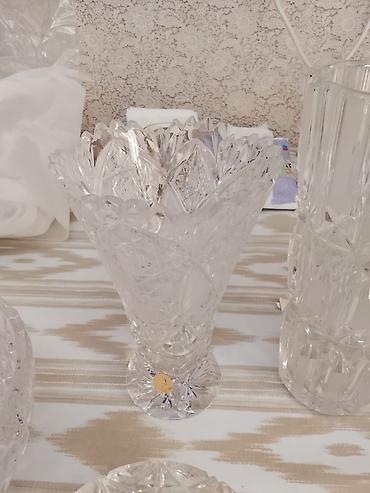 salfet: Kolleksiya kristal məmulatlar dəsti - Material: qalın, şəffaf kəsme — 2
