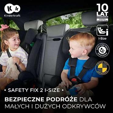patike platnene: Kinderkraft autosedište SAFETY FIX 2 i-Size, 76–150 cm, crno (Šifra — 5