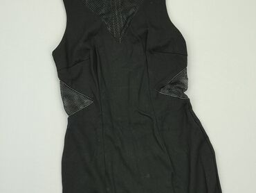 sukienki czarna koktajlowa: Sukienka, S, stan - Dobry