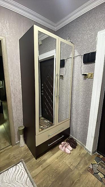 İki qapılı, güzgülü paltar dolabı - Rəng: krem çərçivəli ön hissə lalafo.az -da İki qapılı, güzgülü paltar dolabı - Rəng: krem çərçivəli ön hissə