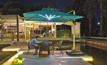 буу мебели: Продается зонты с боковой опорой для летнего кафе, ресторанов, террасы