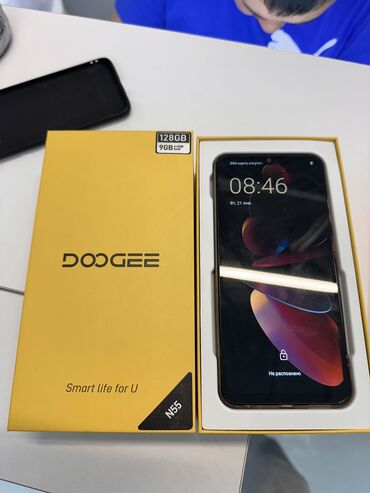 виртуальные очки для телефона: DOOGEE, N55, Колдонулган, 128 ГБ, түсү - Күмүш