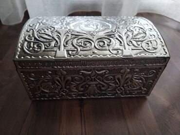 Kutije za odlaganje: Ukrasna kutija, Metal, bоја - Siva