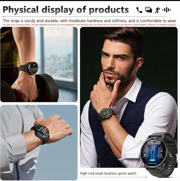 smartwatch hw56 plus: Yeni, Smart saat, Sensor ekran, rəng - Qara