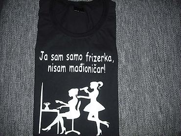 Majice kratkih rukava: Majice zenske sa štampom. Različiti motivi i natpisi. - Crne majice — 4