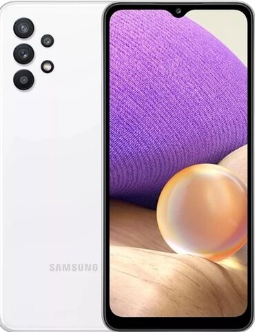 samsung a12: Samsung Galaxy A32, Б/у, 128 ГБ, цвет - Белый, 2 SIM