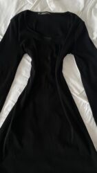 вечерние платья осенние: Шикарное черное платье,короткая модель на завязках сзади,36 at lalafo.kg вечерние платья осенние: Шикарное черное платье,короткая модель на завязках сзади,36