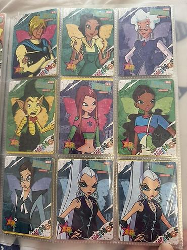 winx: Коллекционные карточки Winx. 
R-5 с
SR-10 с
UR-50 с — 2