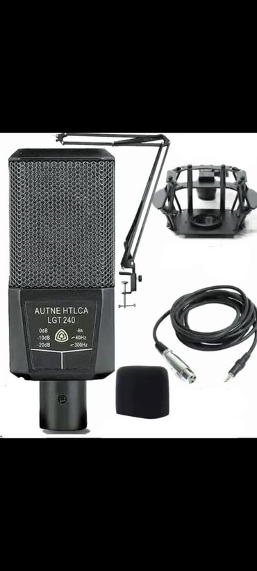 микрофон для компьютера бишкек: Продаётся новый, оригинал с Гуанджо Конденсаторный микрофон LGT240