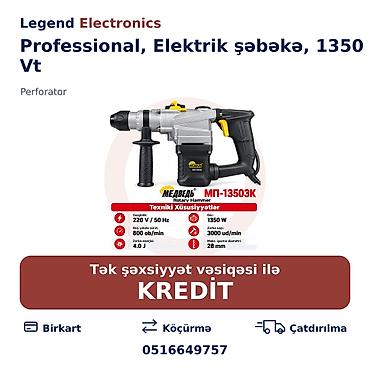 kreditle drel: Elan başlığı: Perforator, Professional, Elektrik şəbəkə, 1350 Vt Elan — 1