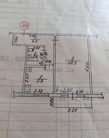 104: 1 комната, 31 м², 10 мкр 104 серия, 3 этаж — 3