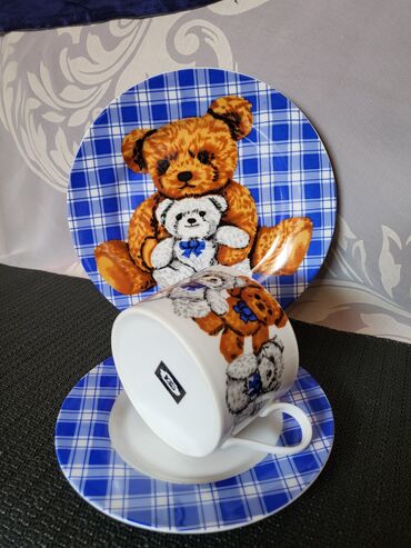 Kuhinjski setovi: Porcelanski nov,vintaz nemacki set za decu. Porcelanski trodelni — 3