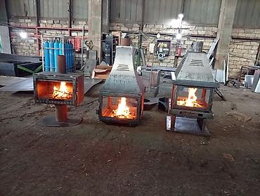 soba odun: Metalldən hazırlanmış odunla işləyən manqal/ocaq-kaminlar - Material — 4