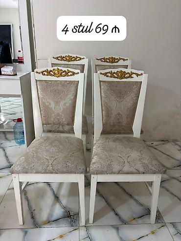 ushaq stolu: Qonaq otağı üçün, İşlənmiş, rəng - Bej Stul — 1