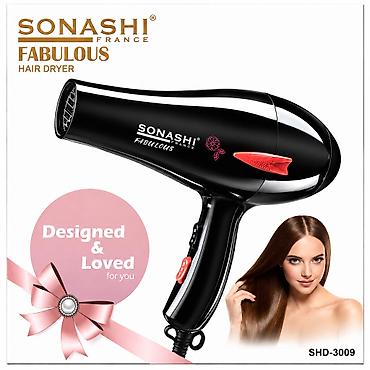 №: 6666 Məhsulun adı: Fen Sonashi Fabulous SHD-3009 3000 Vt, qara