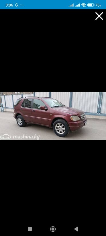 Mercedes-Benz: Mercedes-Benz M-Class: 2000 г., 3.2 л, Автомат, Газ, Внедорожник