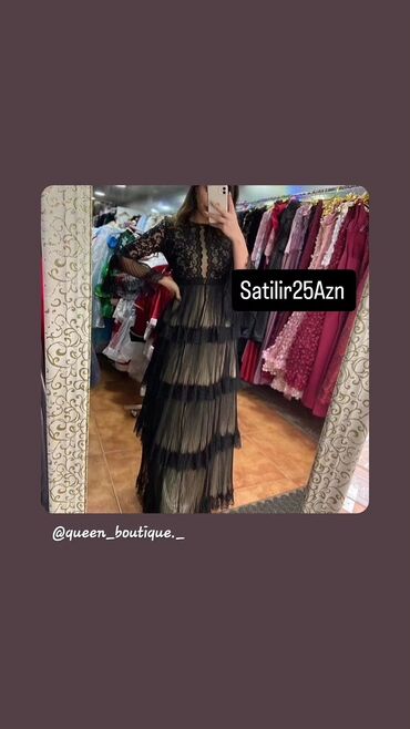 вечерние платья новая коллекция: Qadın gecə/libas - Rəng: qara - Model: uzun, qoldan biləyə qədər at lalafo.az вечерние платья новая коллекция: Qadın gecə/libas - Rəng: qara - Model: uzun, qoldan biləyə qədər