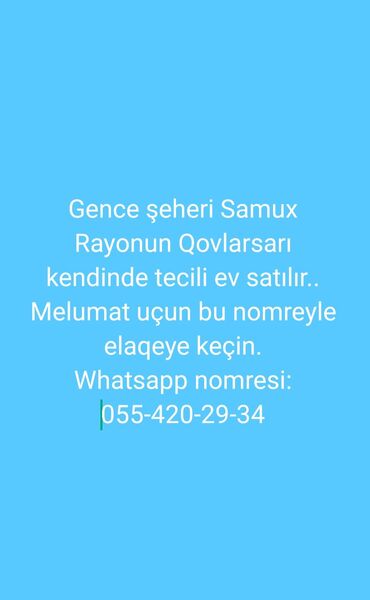 Ev satılır. Tecili. 📢