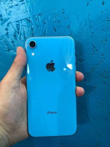 запчасти айфон: IPhone Xr, Б/у, 128 ГБ, Синий, Зарядное устройство, Защитное стекло, Чехол, 80 %