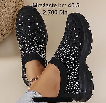 sergio tacchini motion m: Mrežaste ženske patike – slip-on model - Boje: bela i crna - Ukras — 8