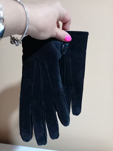 dvosedi i trosedi: Kožne ženske rukavice, kao nove