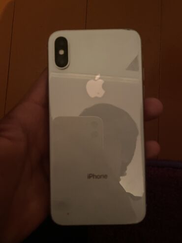 telefon alisi: IPhone X, 64 GB, Ağ, Face ID, Qırıq