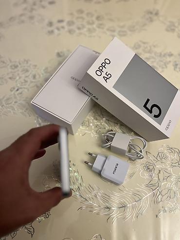 data modem sim card: Oppo A5, 128 GB, rəng - Gümüşü, Barmaq izi, İki sim kartlı, Face ID — 5