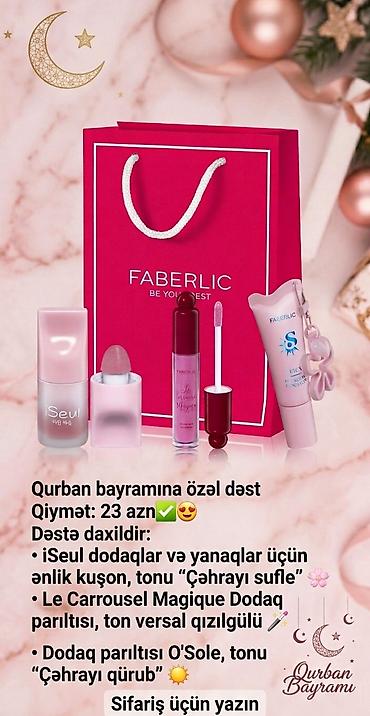 devit 3: Qurban bayramına özəl Faberlic dəsti Qiymət: 23 AZN Dəstənin — 1