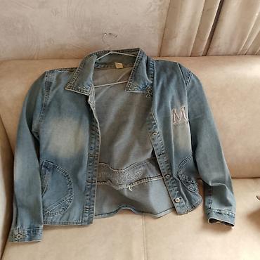 Верхняя одежда: Denim pencək/gödəkcə - Material: yüngül mavi cins (denim) - Model — 1