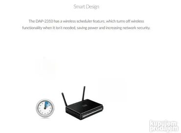Modemi, ruteri i mrežni uređaji: *** AKCIJA *** 0158 D-Link Connect Wireless N Access Point DAP-2310; — 12