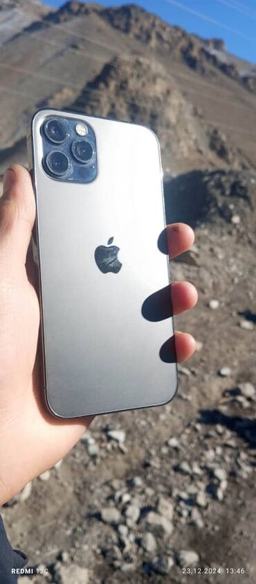 айфон алам: IPhone 12 Pro, Б/у, 128 ГБ, Зарядное устройство, 99 %