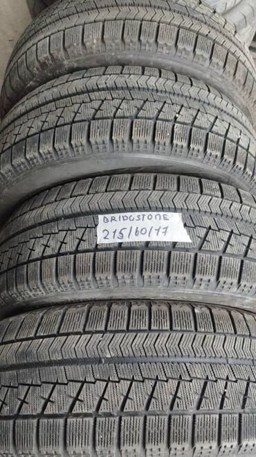 Шиналар: Шиналар 215 / 60 / R 17, Кыш, Колдонулган, Комплект, Жеңил унаалар, Жапония, Bridgestone
