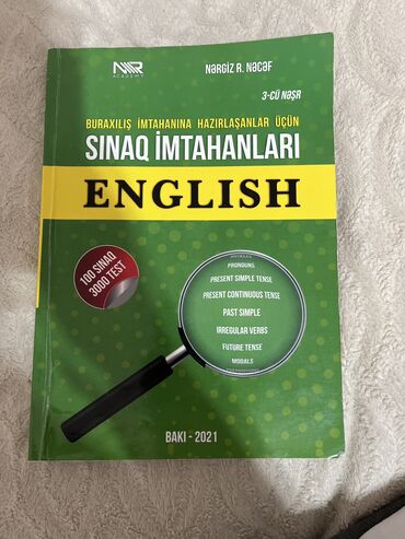 cadu kitabı pdf: İngilis dili Abituriyentlər üçün test toplusu, 3000 test 100 sınaq