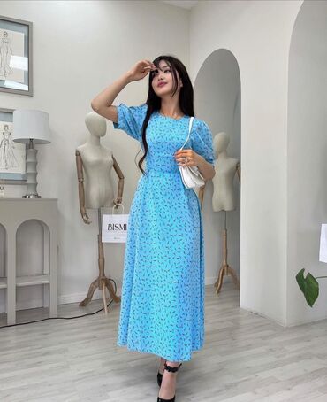 модные узбекские платья: Повседневное платье, Лето, Длинная модель, S (EU 36), M (EU 38)