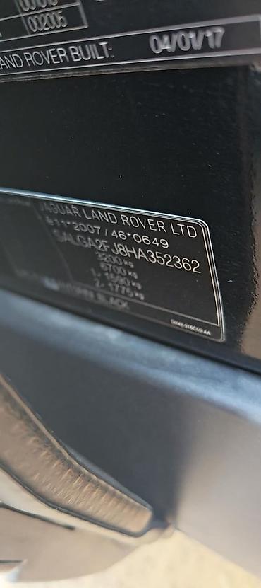 cruser: Land Rover Range Rover: 2017 г., 4.4 л, Автомат, Дизель, Внедорожник — 2