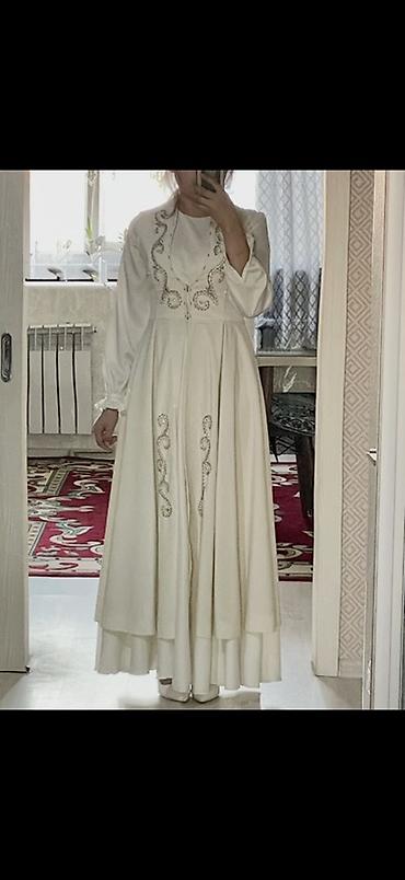 Платье на кыз узатуу - Комплект: платье макси с длинными рукавами +