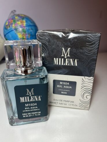 Çəngəllər: Milena M1834 BVL Aqua – Citrus-Aromatic kişilər üçün Eau de Parfum -