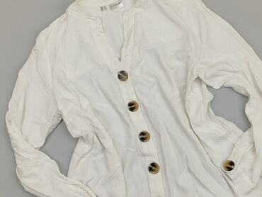 zafarbowana białe bluzki: Shirt, L (EU 40), condition - Very good