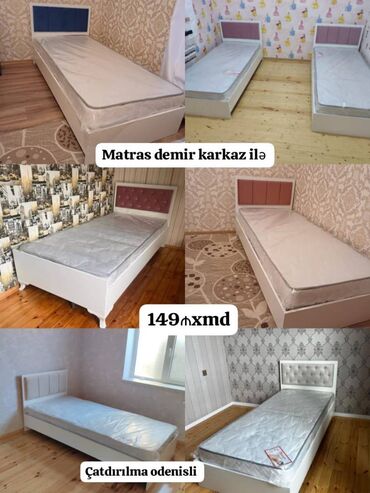 Divanlar: Yeni, Təknəfərlik çarpayı, Bazasız, Matrassız, Siyirməsiz, Azərbaycan