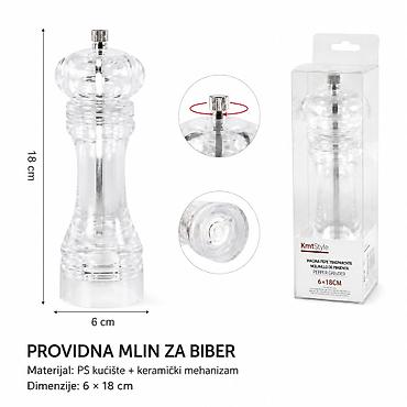KMT Veliki providni mlin za biber 2407096 - Brend: Kmt Style - Tip
