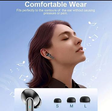 microphone baku: Yeni Simsiz (Bluetooth) Qulaqcıqlar, rəng - Qara — 4